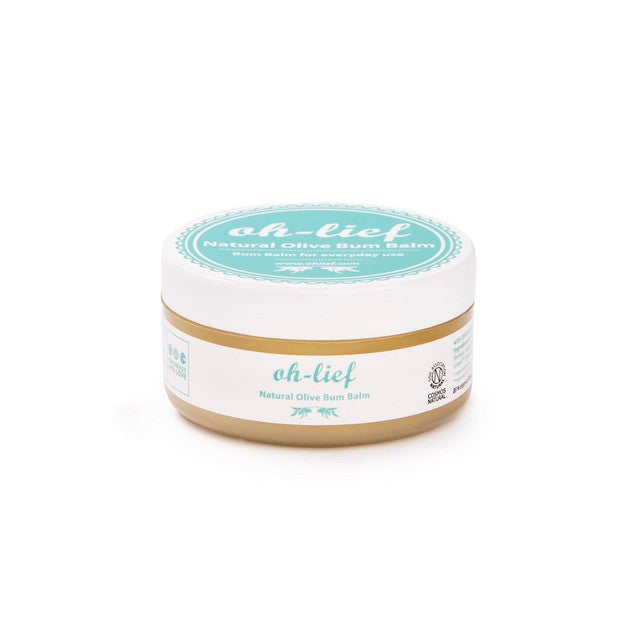 Oh Lief Natural Olive Bum Balm 110g, imported from the UK