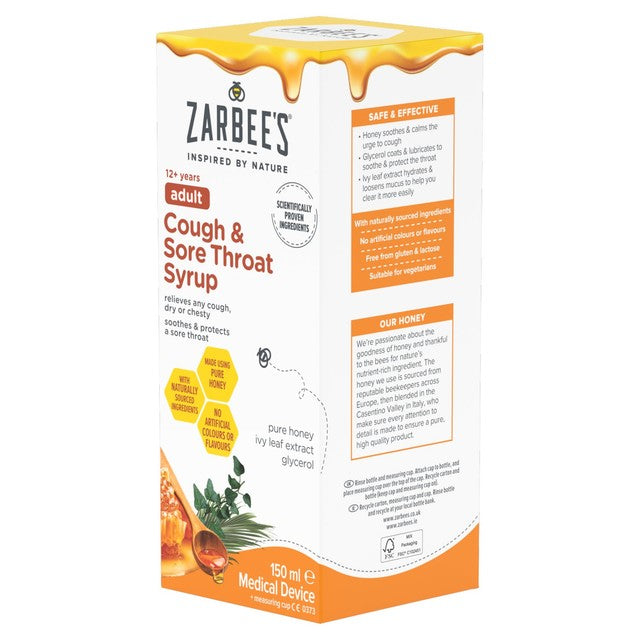 Zarbee's cough syrup 150ml (British brand)