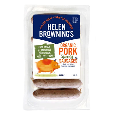 Helen Browning Bio Speedy Würstchen im Chipolata-Stil aus Schweinefleisch 200g