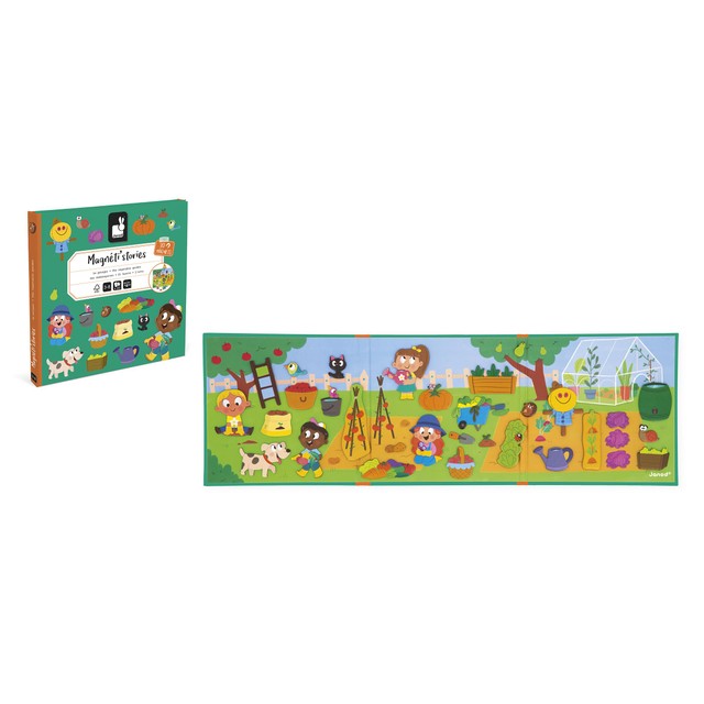Janod magnetic book The Vegetable Garden 30 magnets, UK version