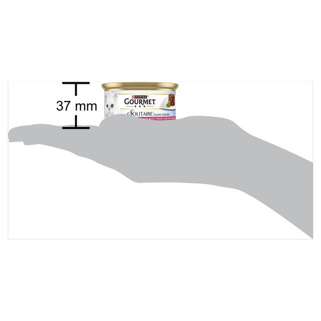 Gourmet Solitaire Beef wet cat food 85g - British product