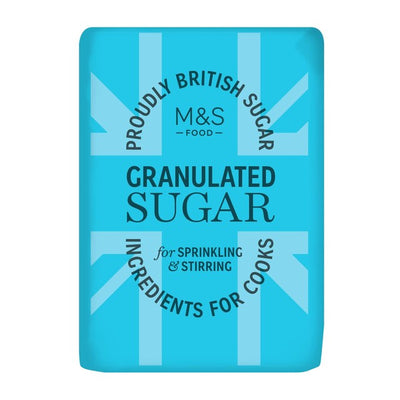 M&S M&S British Granulated Sugar Fine White Sugar 1kg- Buy online at McGrocer