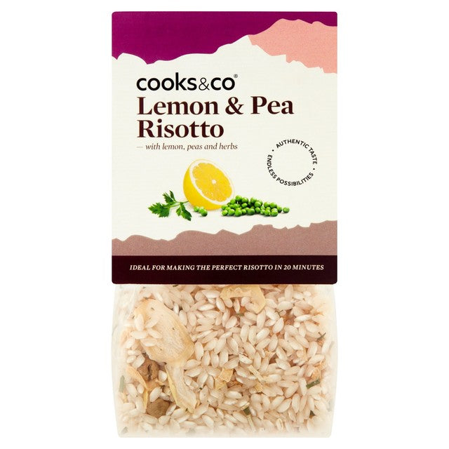 Cooks & Co lemon and pea risotto mix 190g - British product