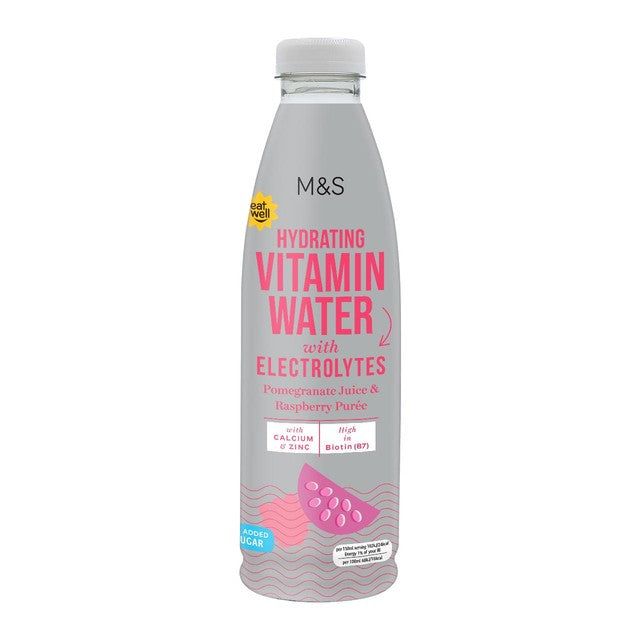 M&S hydrating vitamin water Pomegranate & Raspberry - British product