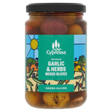 Cypressa Garlic & Herb Olives 315g - British product