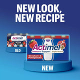 Actimel strawberry and pomegranate yoghurt drink 8 x 100g - British product
