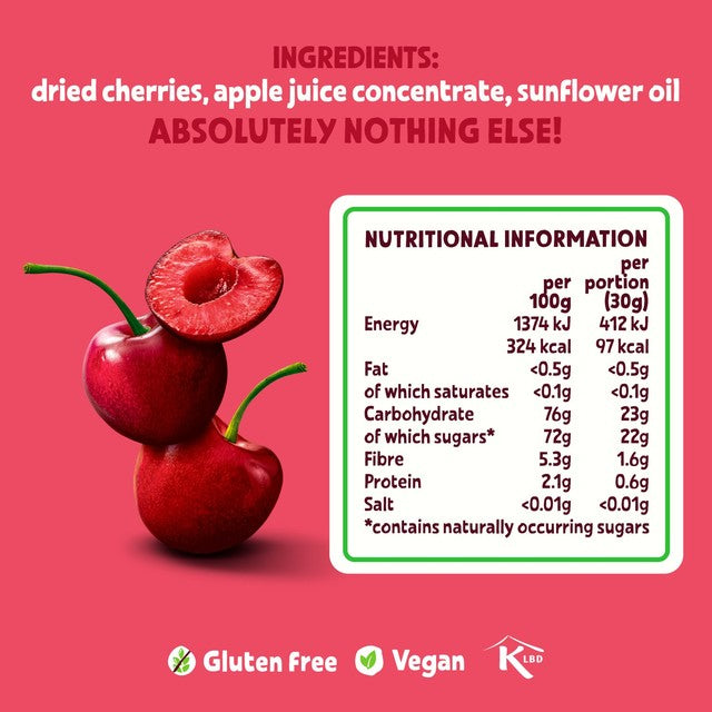 Urban dried cherries 75g - British product