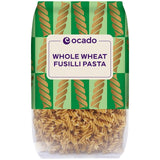 Ocado whole wheat fusilli pasta 500g, imported from the UK