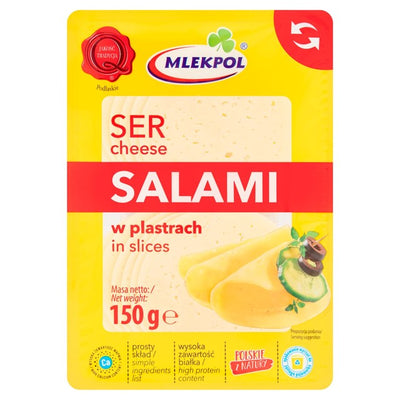 Mlekpol Salami Cheese Slices 150g