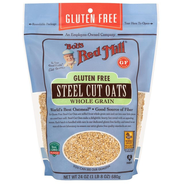 Bobs Red Mill gluten free steel cut pinhead oats 680g - British product