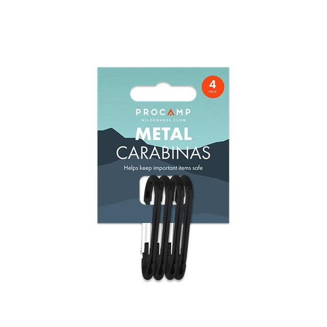 Gem Imports stainless steel carabiner clips pack of 4, UK version