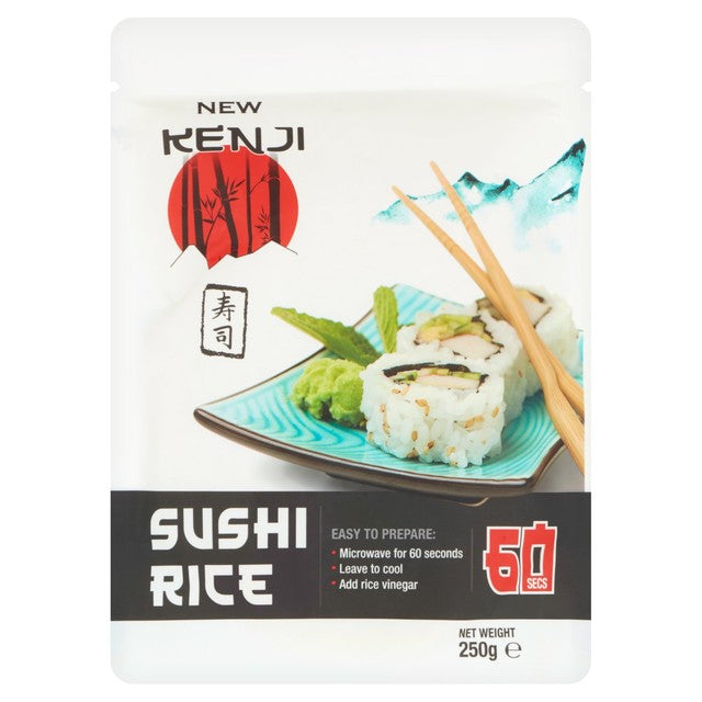 Kenji Sushi Rice Microwavable 250g, imported from the UK