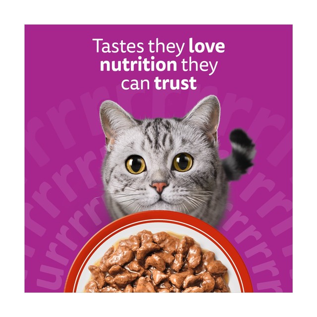 Whiskas wet cat food pouches meaty meals in gravy 80 x 85g (British brand)