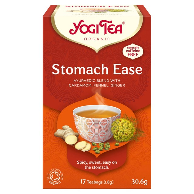 Yogi Tea Stomach Ease herbal tea bags 17 count (British brand)