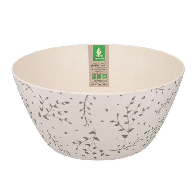 Natural Elements recycled plastic salad bowl 25cm, imported from the UK