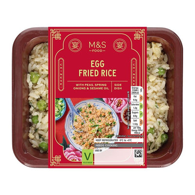 M&S M&S Riz frit aux œufs avec petits pois et oignons nouveaux plat préparé 300g - Acheter en ligne sur McGrocer