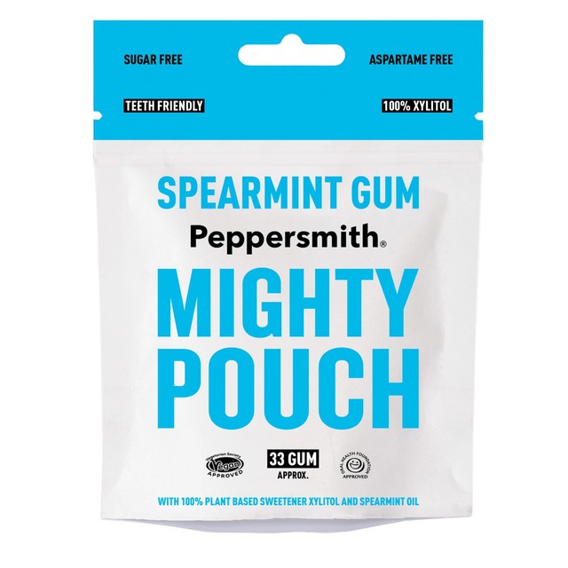 Peppersmith spearmint chewing gum 50g, imported from the UK