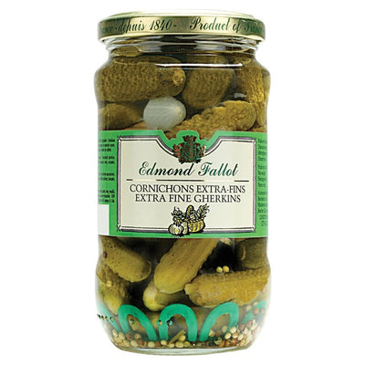 M&S Fallot Extra Fine Pickled Gherkins 190g- Buy online at McGrocer