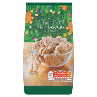 Sainsburys Sainsburys Mini Gingerbread Men Biscuits 125g- Buy online at McGrocer