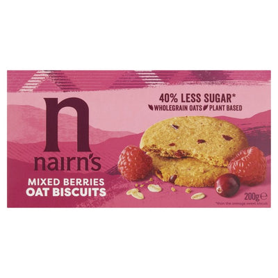 M&S Nairn's Oat Mixed Berries Sweet Biscuits 200g- Buy online at McGrocer