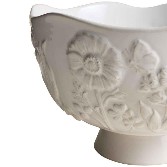 M&S Spring Meadow stoneware serving bowl cream, imported from the UK