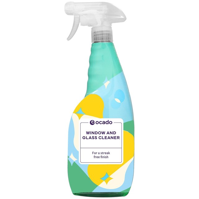 Ocado Window and Glass Cleaner Spray 750ml, imported from the UK