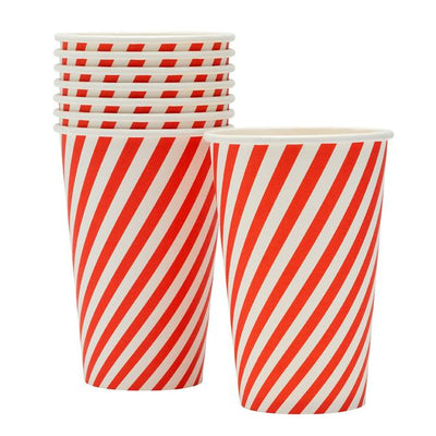 Sainsburys Sainsburys Home Candy Stripe Large Cups 475ml 8pk- Buy online at McGrocer