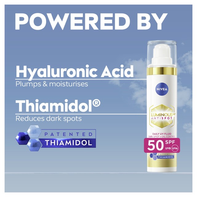 Nivea Luminous 630 Day Cream SPF50 40ml, imported from the UK