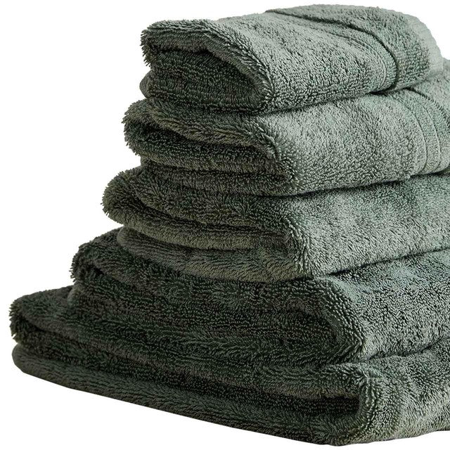 M&S Egyptian cotton bath sheet 650GSM smokey green, UK version