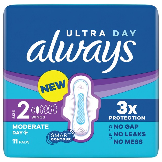 Always Ultra Long sanitary towels Size 2, 11 pack - British product