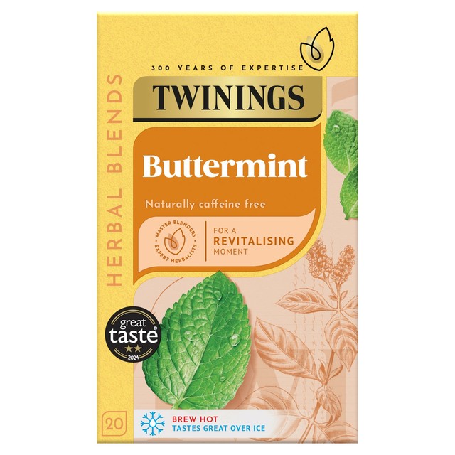 Twinings Buttermint Herbal Tea Bags 20 Pack (British brand)