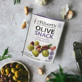 Mr Filbert's mixed olive snacks 50g, imported from the UK