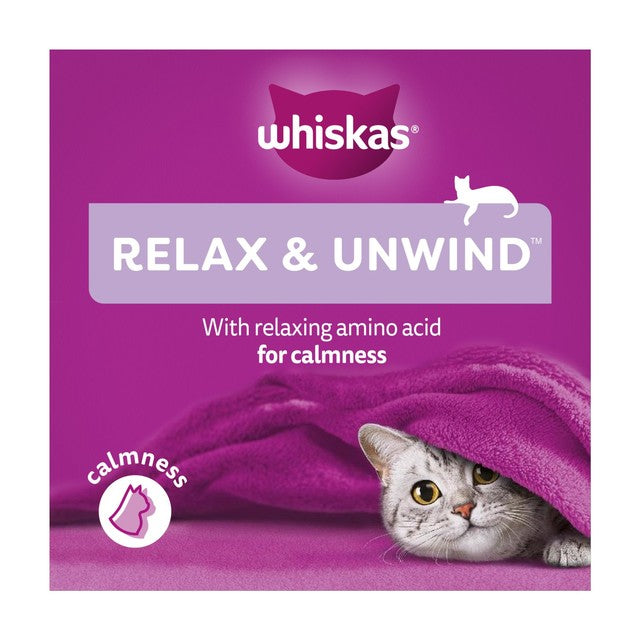 Whiskas cat treat biscuits chicken calming treats (British brand)