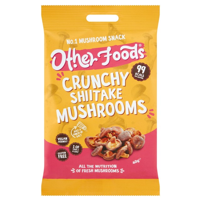 Other Foods Crunchy Shiitake Mushrooms 40g, imported from the UK