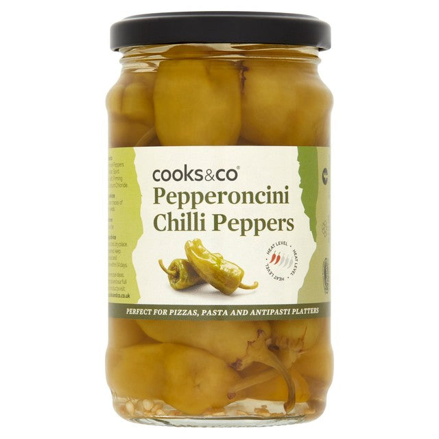 Cooks & Co Green Pepperoncini Peppers 280g - British product