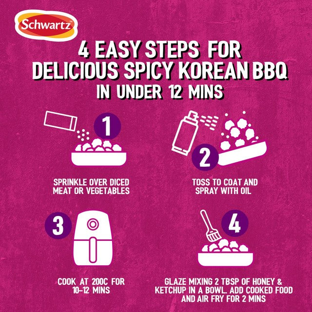 Schwartz Spicy Korean BBQ Seasoning 125g (British brand)