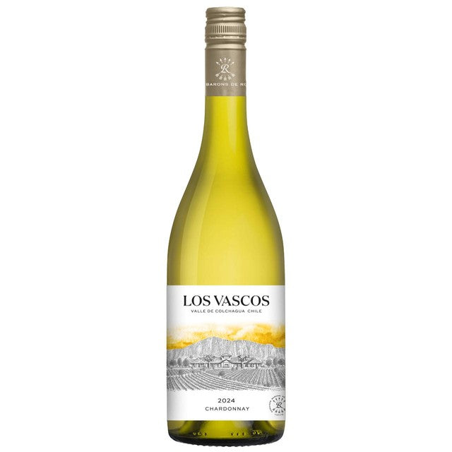 Los Vascos Chardonnay white wine 75cl, imported from the UK