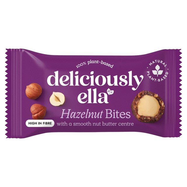 Deliciously Ella hazelnut nut butter bites 36g - British product