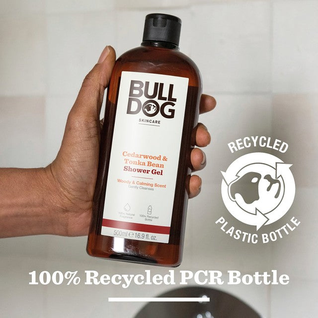 Bulldog Cedarwood and Tonka Bean shower gel 500ml - British product