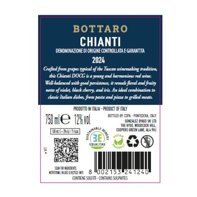 Gonzalez Byass Bottaro Chianti DOCG 2024 75cl (British brand)