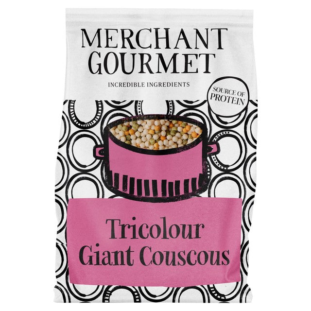 Merchant Gourmet couscous with paprika and spinach 300g, imported from the UK