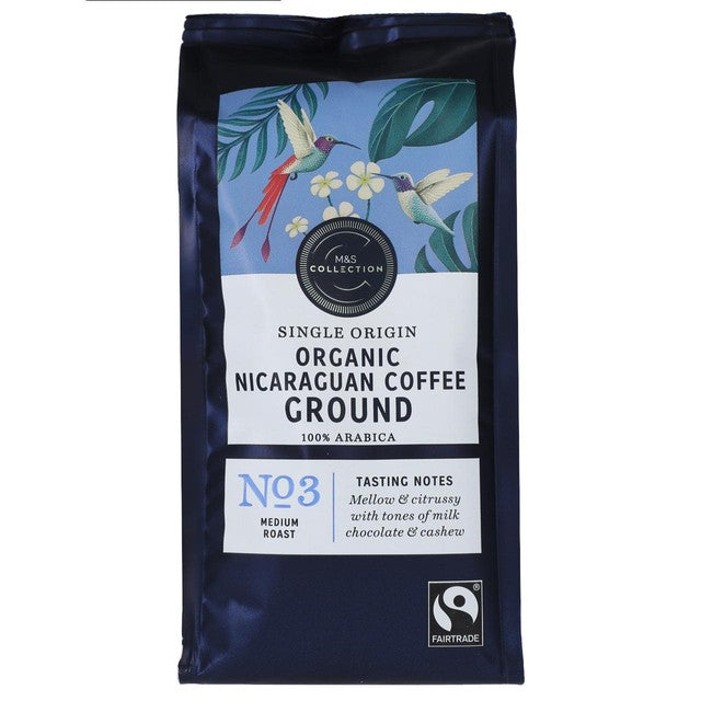 M&S Fairtrade Nicaraguan ground coffee 227g, imported from the UK