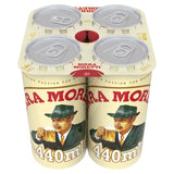 Birra Moretti lager beer 4 x 440ml cans - British product