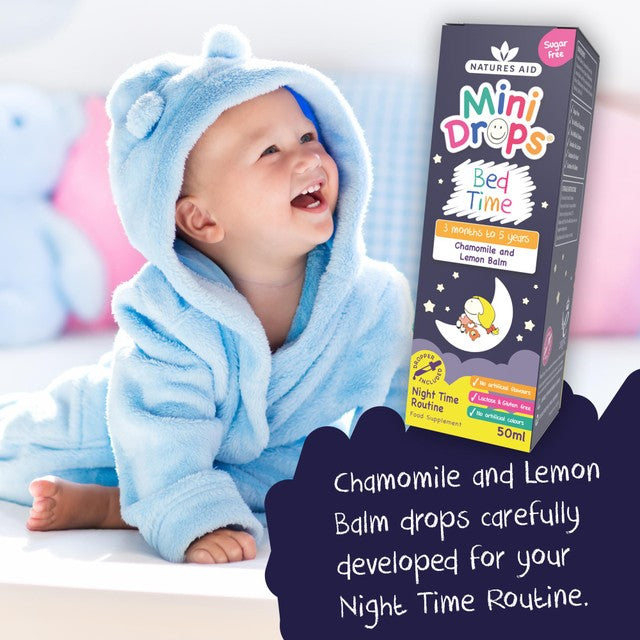 Natures Aid Bed Time Drops 50ml, imported from the UK