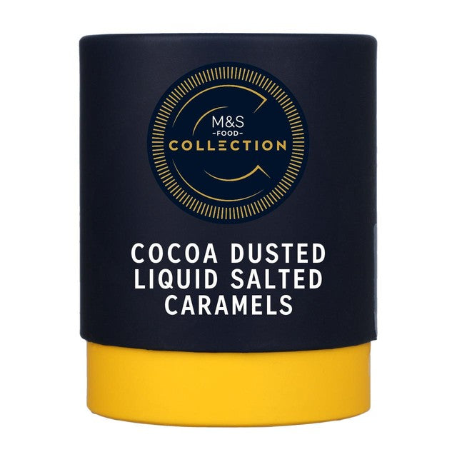 M&S lightly salted caramels dark chocolate 120g, imported from the UK