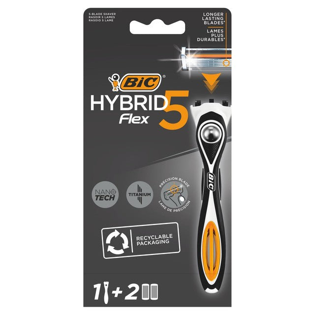 BIC Hybrid 5 men's razor starter kit - British product