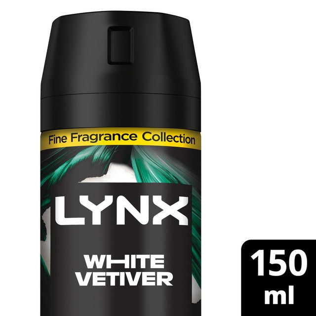 Lynx White Vetiver deodorant body spray 150ml, UK version