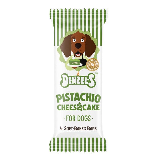 Denzel's pistachio cheesecake soft-baked dog treat bars 60g - British product