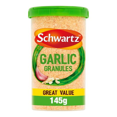 M&S Schwartz Garlic Granules Drum Garlic Seasoning 145g- Buy online at McGrocer