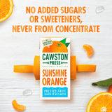Cawston Press Sunshine Orange juice drink 3 x 200ml cartons - British product